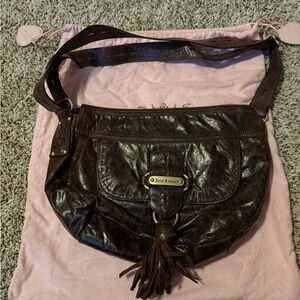 Vintage Juicy Couture Brown Leather Shoulder Bag